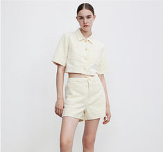Western Style Chic Casual Short Shirt
