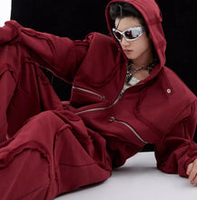 Hoodie Red Tracksuit Jacket