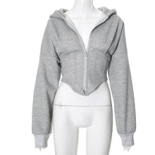 Zipper Hoodie Cardigan Fashion Jacket Women Clothing