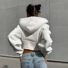 Zipper Hoodie Cardigan Fashion Jacket Women Clothing