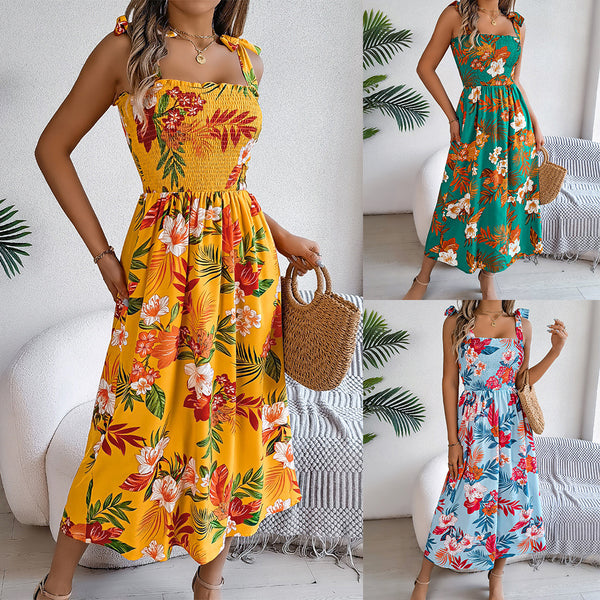 Fashion Holiday Beach Long Dresses Summer Clothing For Women